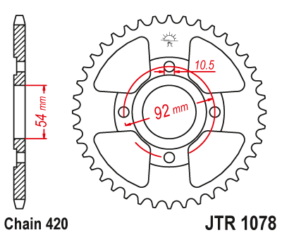 JT SPROCKETS JTR1078.47 (457047jt)
